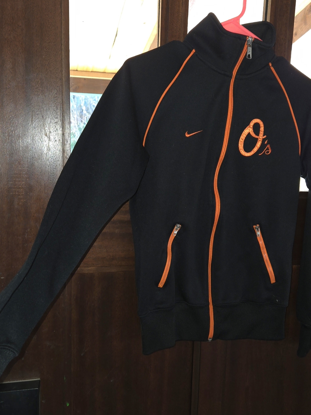 Nike Black Jacket with Orange Trim and O's Logo - Picture 4 of 9